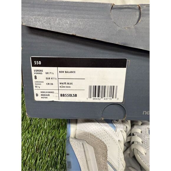 Size 8 - New Balance‎ 550 White Blue Haze UNC OG box Fire - Picture 7 of 7